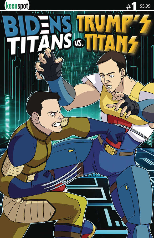 Bidens Titans vs Trumps Titans #1 Cover D Pete vs Jared