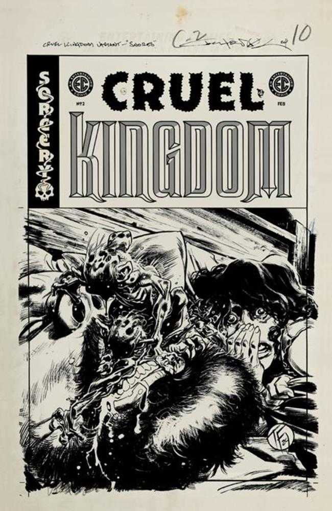 EC Cruel Kingdom #2 (Of 4) Cover D Inc 1:20 Tom Fowler Black & White Artist Edition Variant