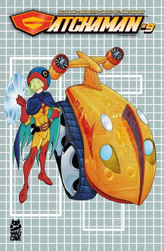 Gatchaman #9 Cover B Chris Batista Blueprint Jinpei And G-4 Variant