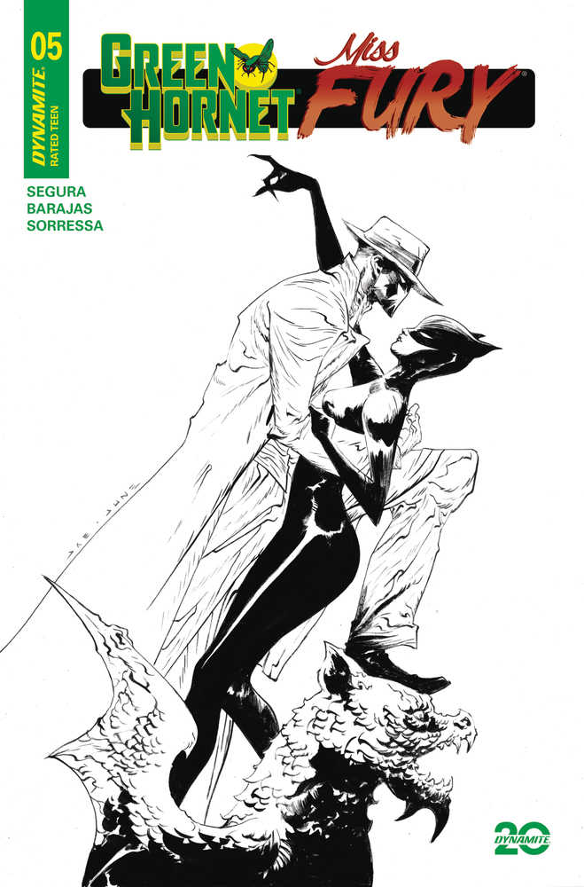 Green Hornet Miss Fury #5 Cover E 10 Copy Variant Edition Lee Line Art