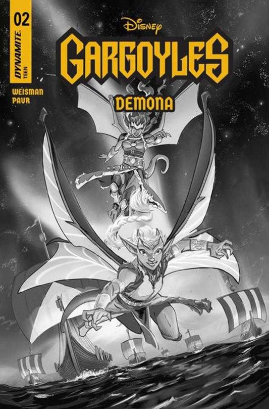 Gargoyles Demona #2 Cover G 1 in 10 Frank Paur Line Art Variant