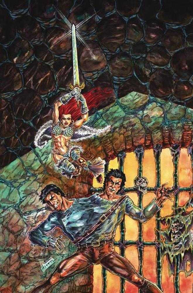 Red Sonja vs The Army Of Darkness #3 Cover H 1 in 10 Nikkol Jelenic Full Art Variant