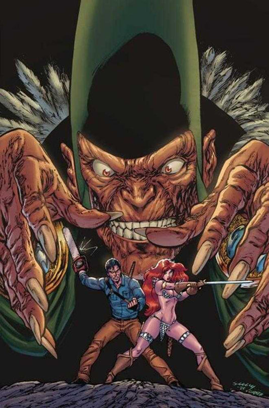 Red Sonja vs The Army Of Darkness #3 Cover K Inc 1:20 Tim Seeley Full Art Variant