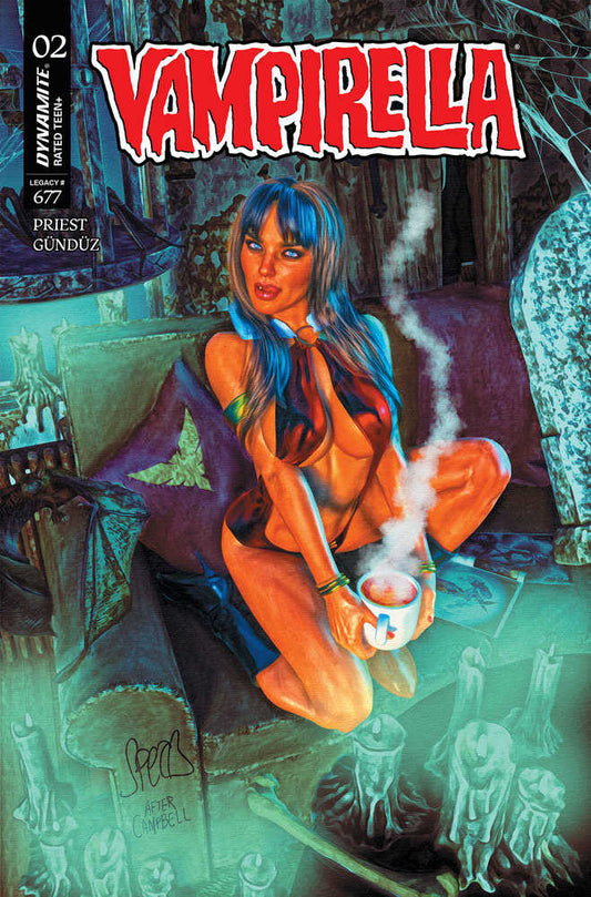 Vampirella (2025) #2 Cover Zd Foc 10 Copy Variant Edition Spears Blue