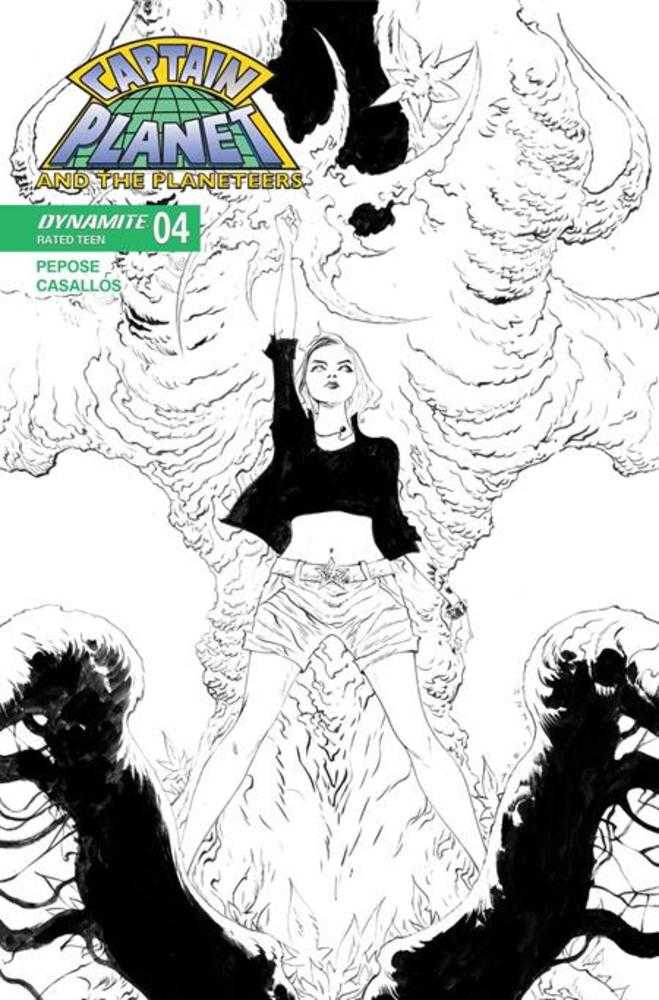 Captain Planet #4 Cover G 1 in 10 Jae Lee Line Art Variant