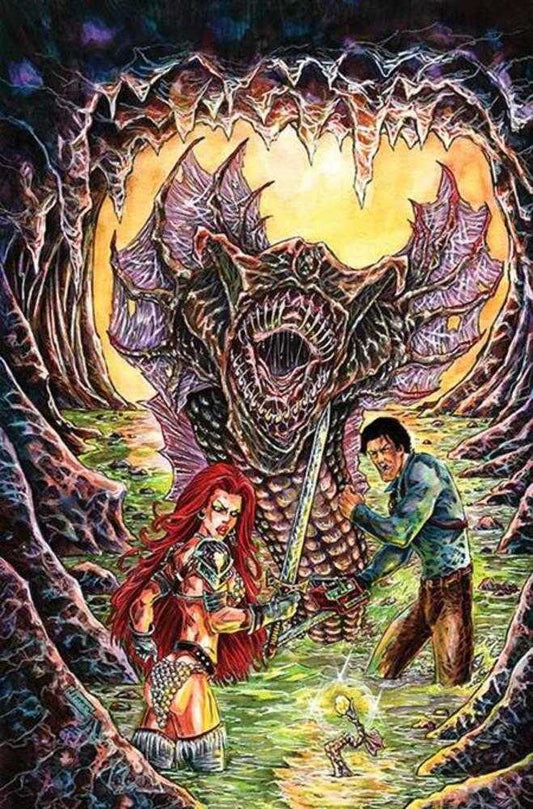 Red Sonja vs Aod #4 Cover H 1 in 10 Nikkol Jelenic Full Art Variant