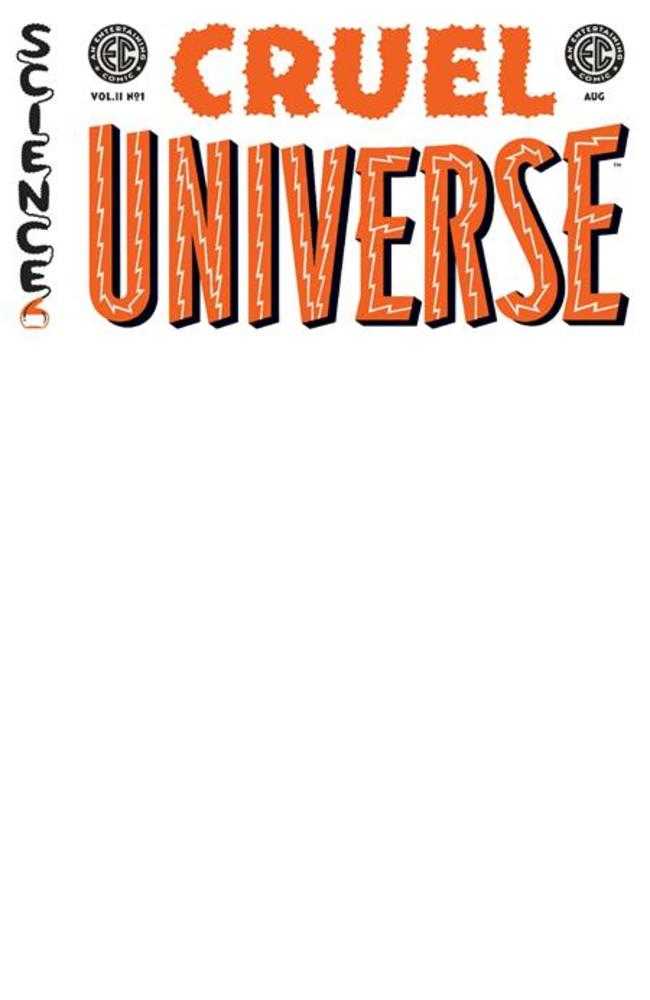 EC Cruel Universe 2 #1 (Of 12) Cover D Blank Sketch Variant Variant