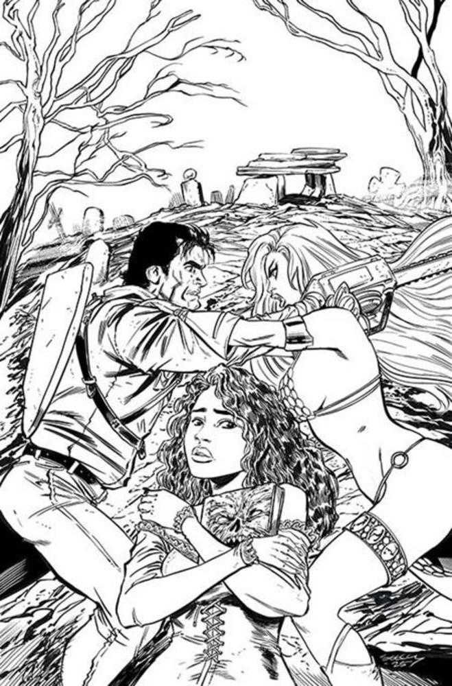 Red Sonja vs Army Of Darkness #5 Cover I 1:15 Inc Tim Seeley Line Art Full Art Variant
