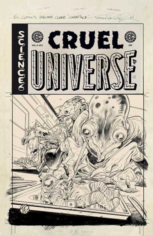 EC Cruel Universe 2 #2 (Of 12) Cover D Inc 1:20 Tom Fowler Black & White Artist Edition Variant