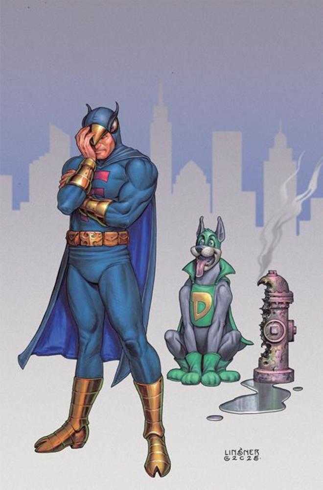 Blue Falcon & Dynomutt #4 Cover G 1 in 10 Joseph Michael Linsner Full Art Variant