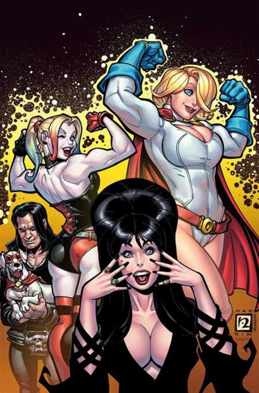 Harley Quinn X Elvira #3 Cover J Inc 1:15 Chad Hardin Full Art Variant