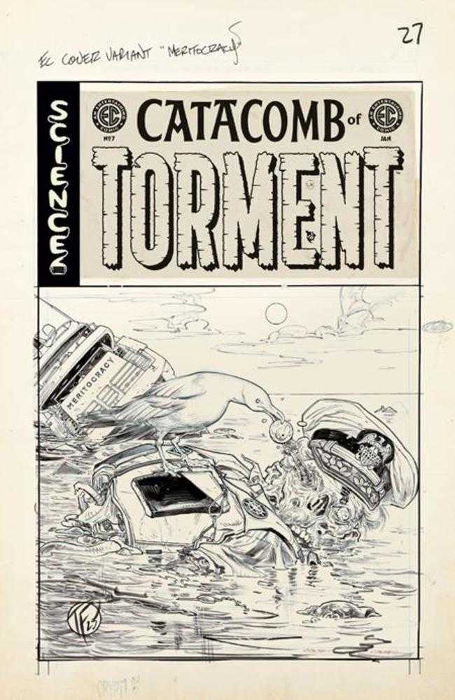 EC Catacomb Of Torment #7 Cover D Inc 1:20 Tom Fowler Black & White Artist Edition Variant