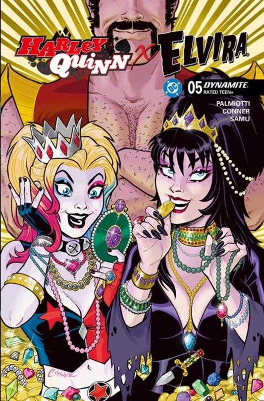 Harley Quinn X Elvira #5 Cover H 1 in 10 Amanda Conner Jewels Variant