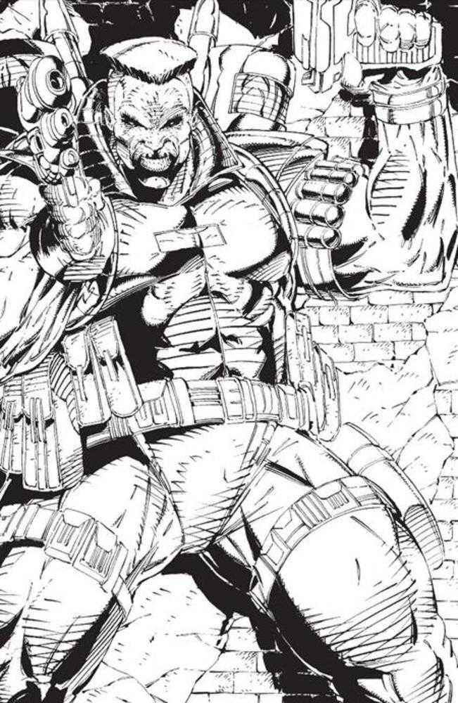 Youngblood #1 (2025) 3rd Printin Cover C 1 in 10 Rob Liefeld Black & White Full Art Variant