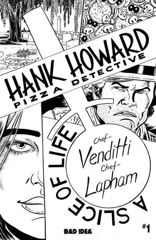 Hank Howard Pizza Detective A Slice Of Life #1 (Of 2) Cover E Inc 1:20 David Lapham Black & White Variant