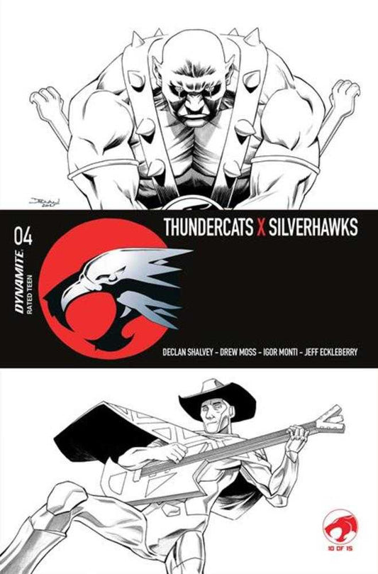 Thundercats X Silverhawks #4 Cover L Declan Shalvey Line Art Variant