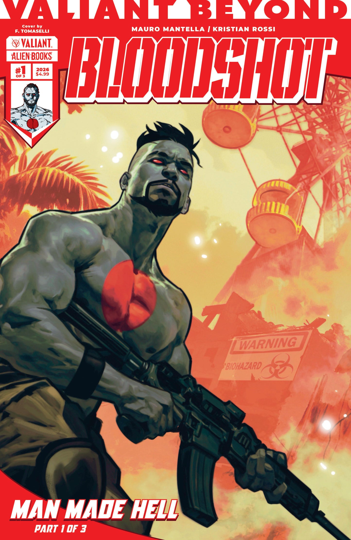Valiant Beyond: Bloodshot #4 Man Made Hell #1 Variant B (Tomaselli)