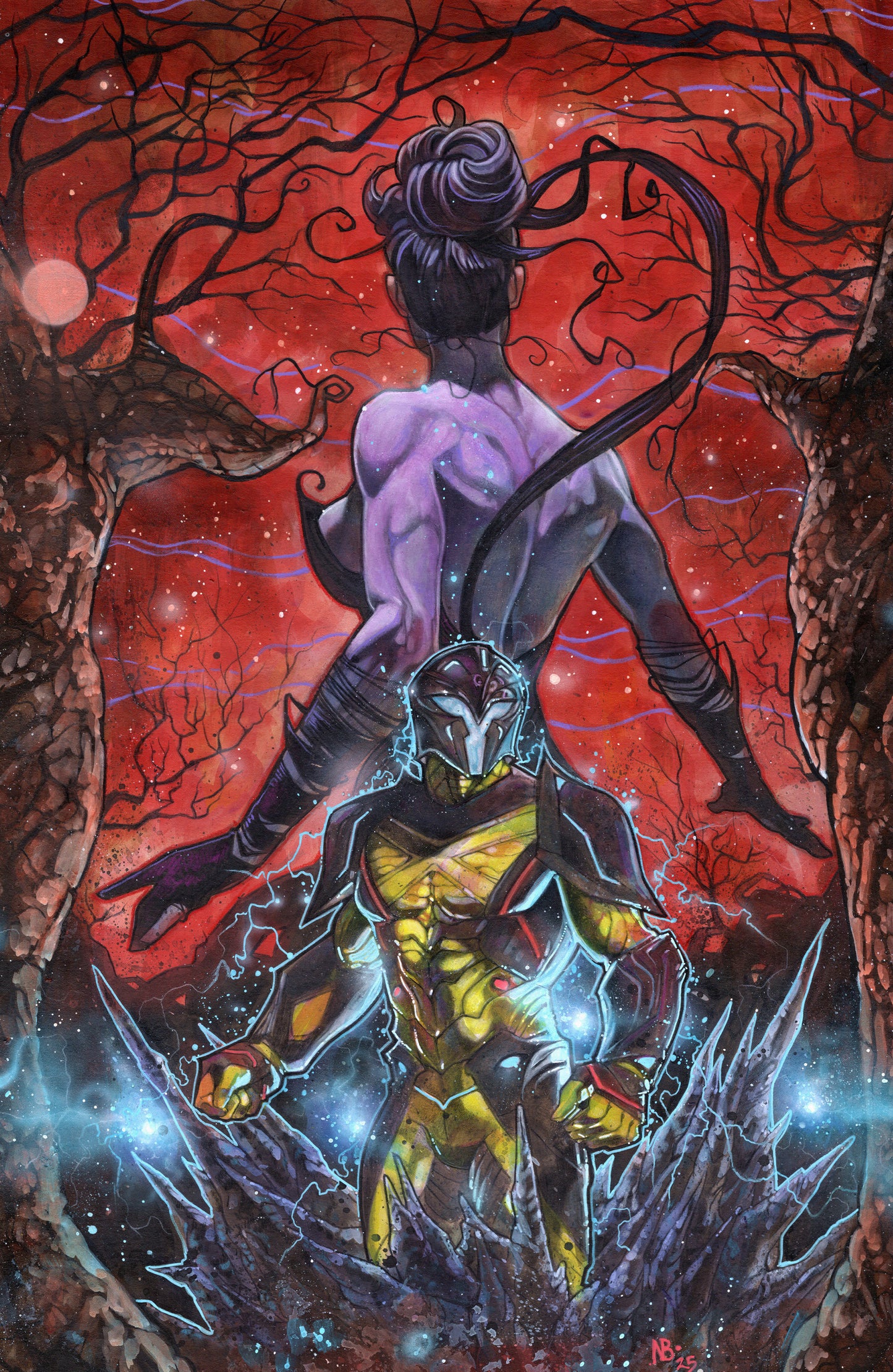 Valiant Beyond: The X O Manowar #5 The God Hunt #1 Variant D (Birr Full Art)