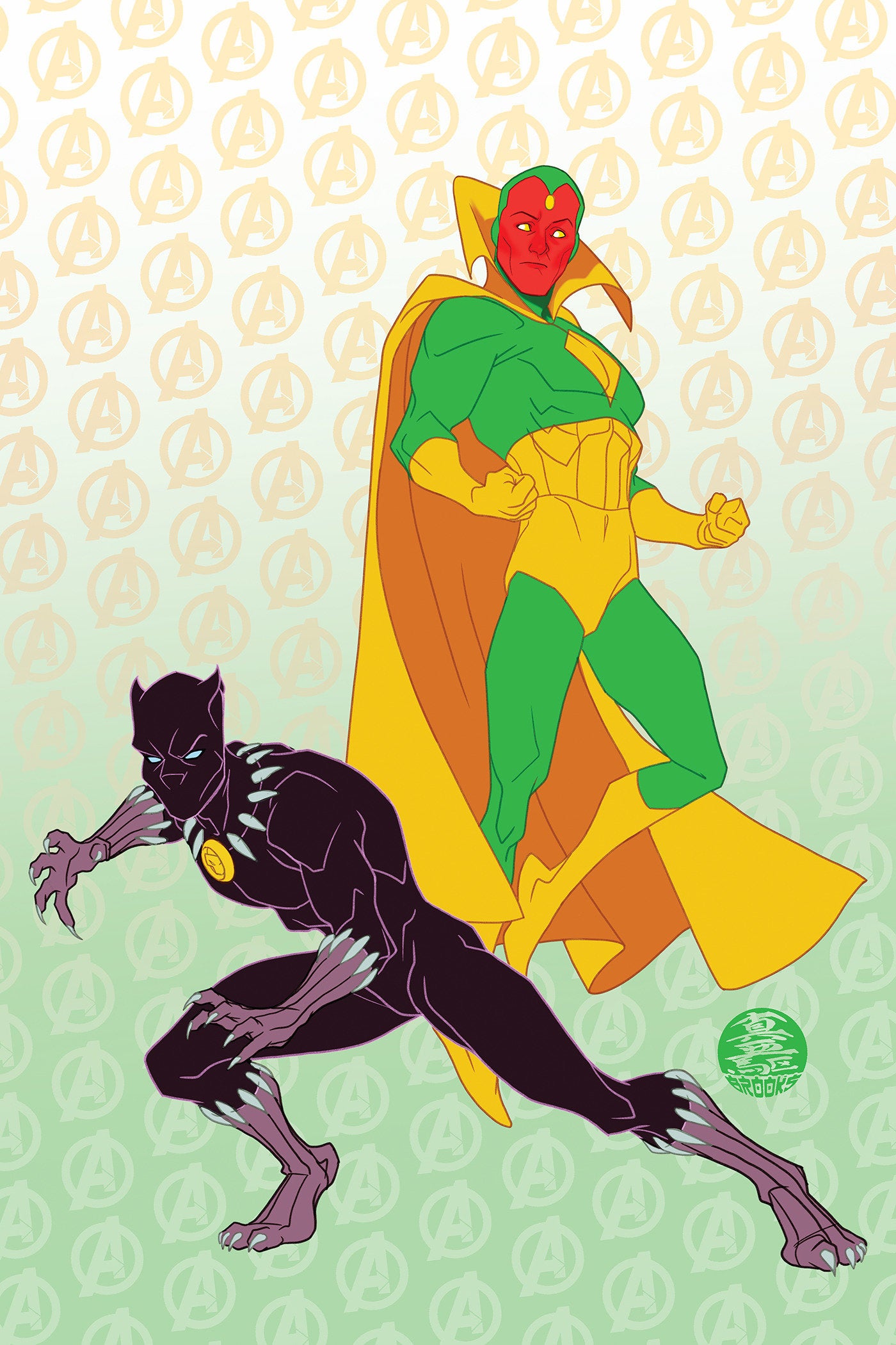 Avengers #23 Mark Brooks Animated-Style Full Art Variant