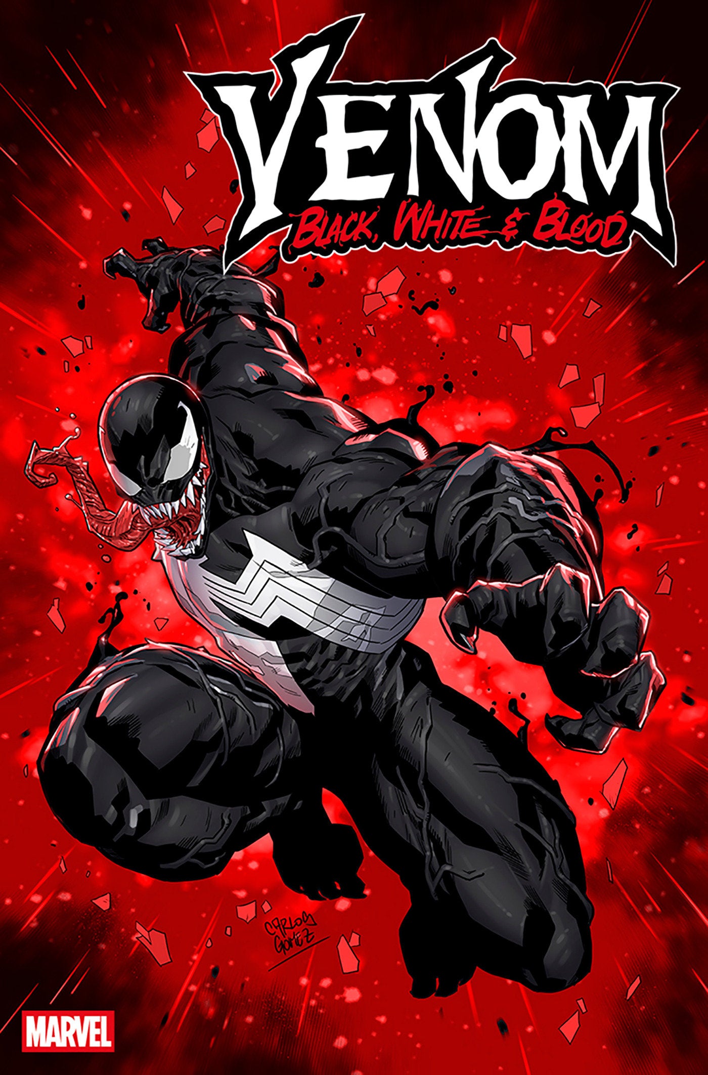 Venom: Black, White & Blood #2 Carlos Gomez Variant