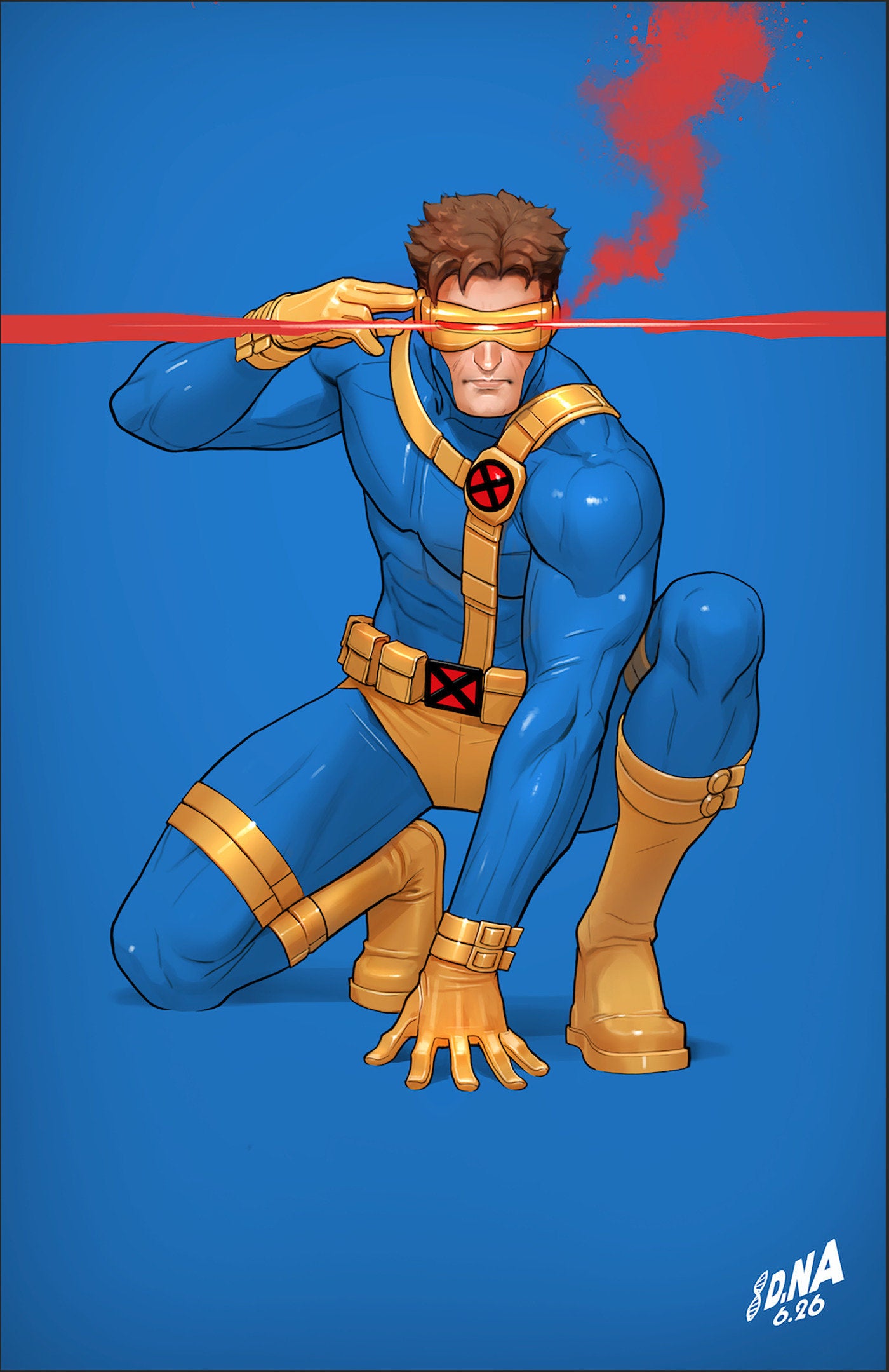 X-Men #33 David Nakayama Color Block Blue Full Art Variant
