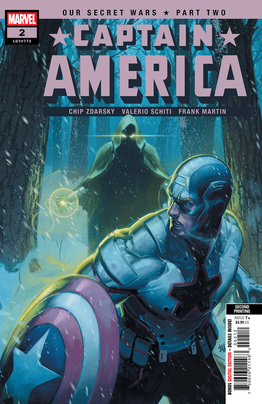 Captain America #2 (2025) Ben Harvey 2 Nd Printing Variant