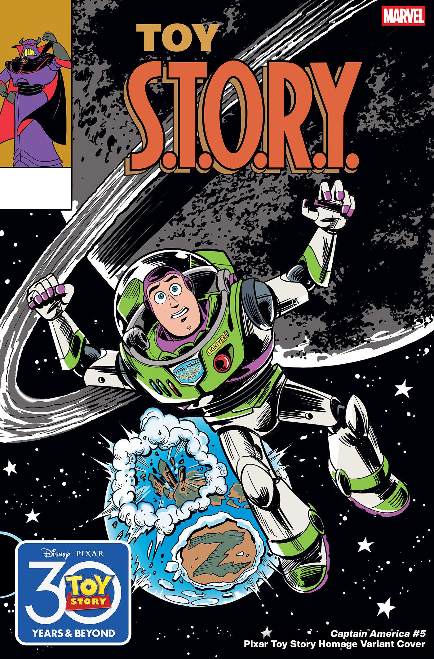 Captain America #5 (2025) Marco Forcelloni Pixar Toy Story Homage Variant