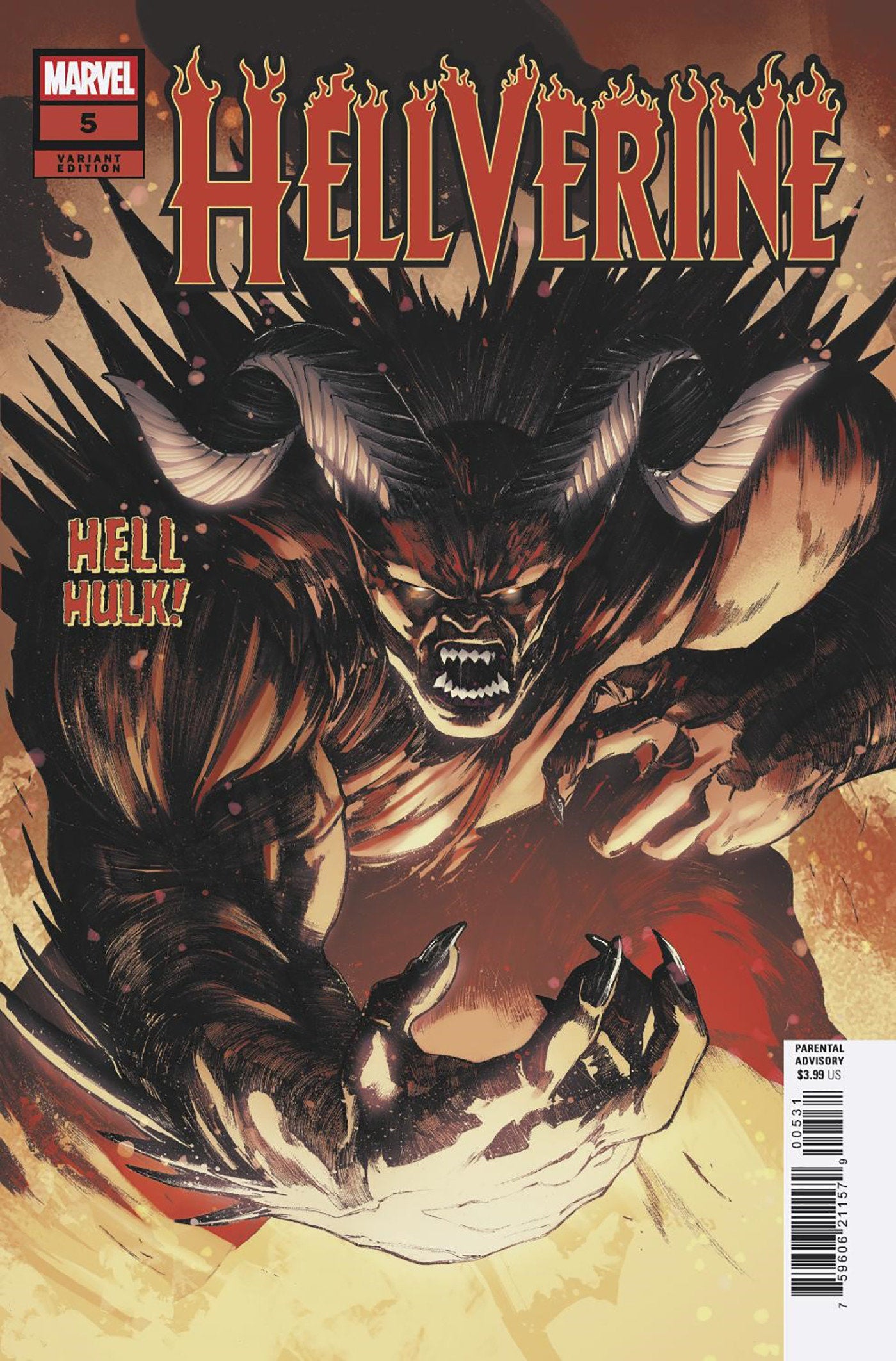 Hellverine #5 Alessandro Cappuccio Hell Hulk Variant – Capitol Comics