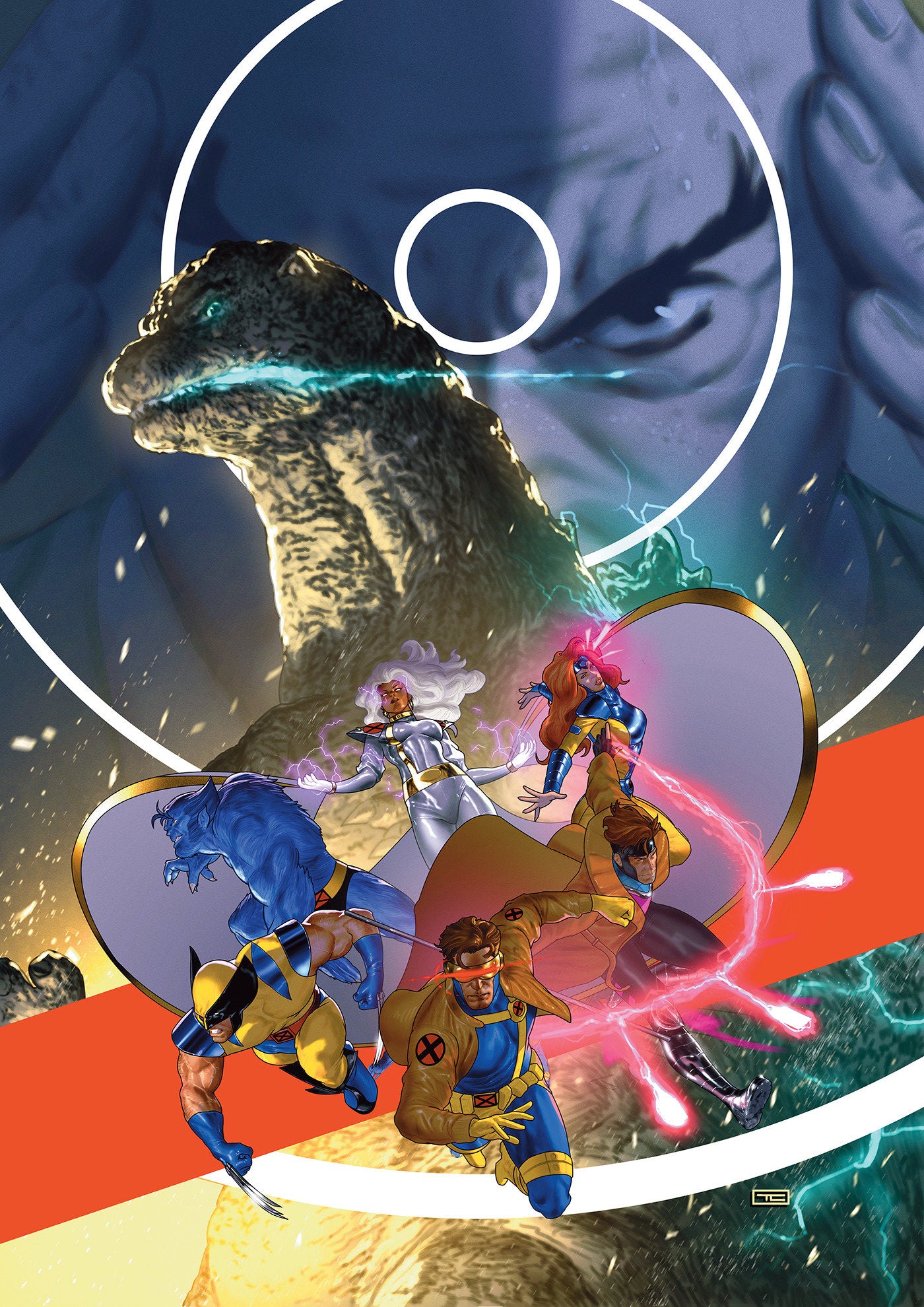 Godzilla vs. X-Men #1 Taurin Clarke Full Art Variant