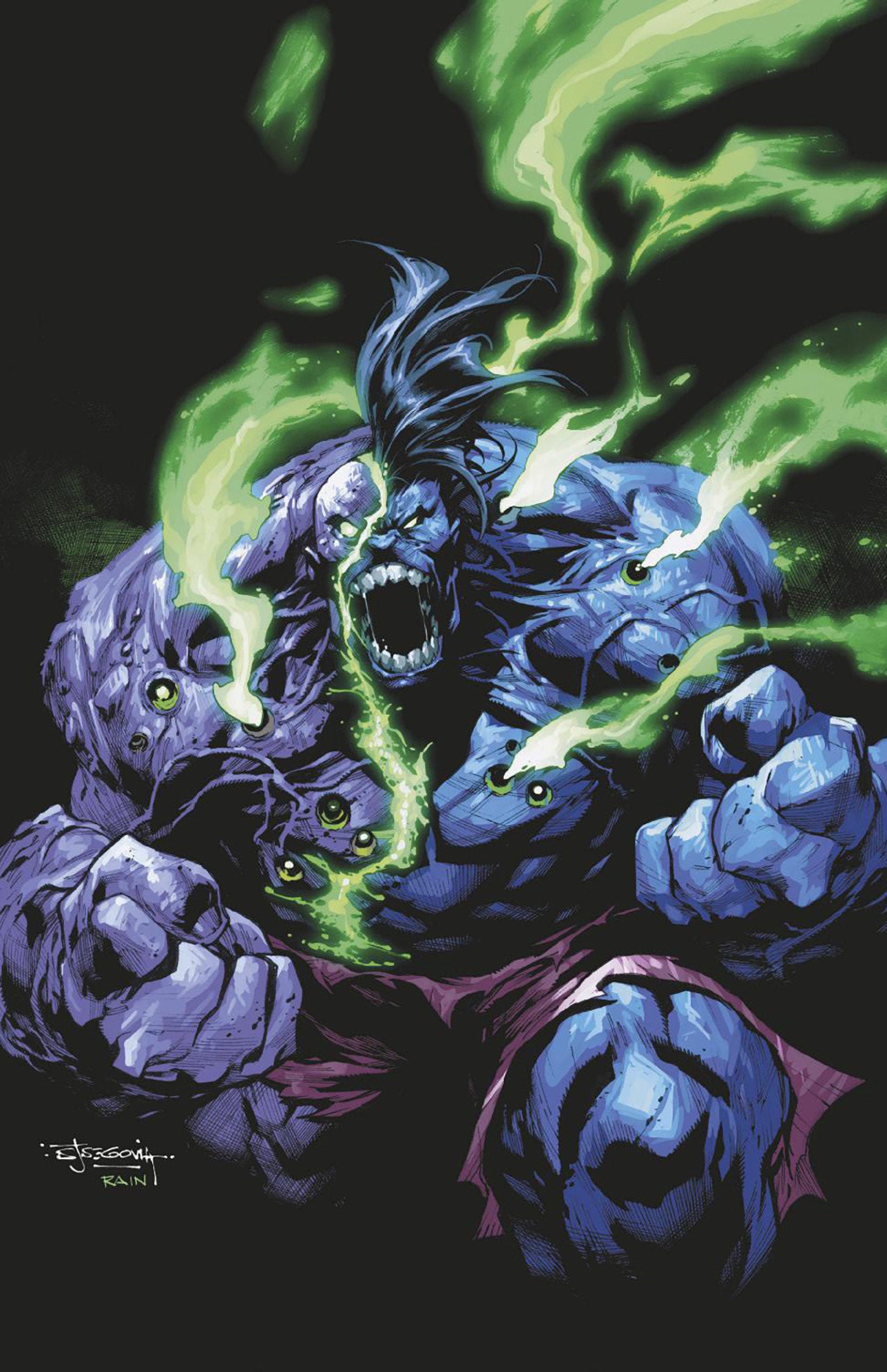 Infernal Hulk #1 Stephen Segovia Ratio Virgin 2nd Printing Variant