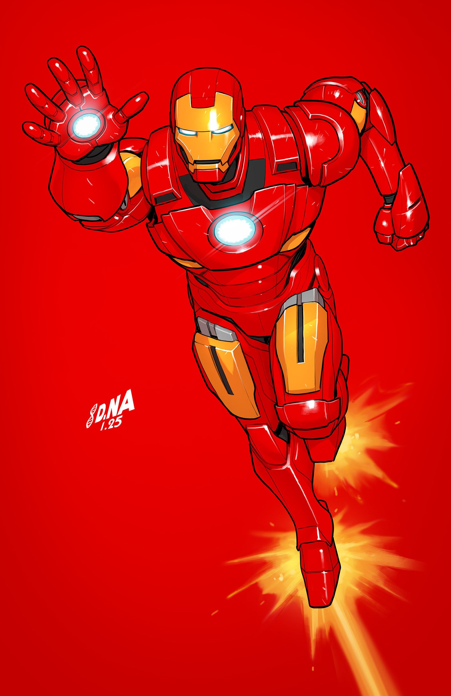 Iron Man #2 David Nakayama Color Block Red Full Art Variant