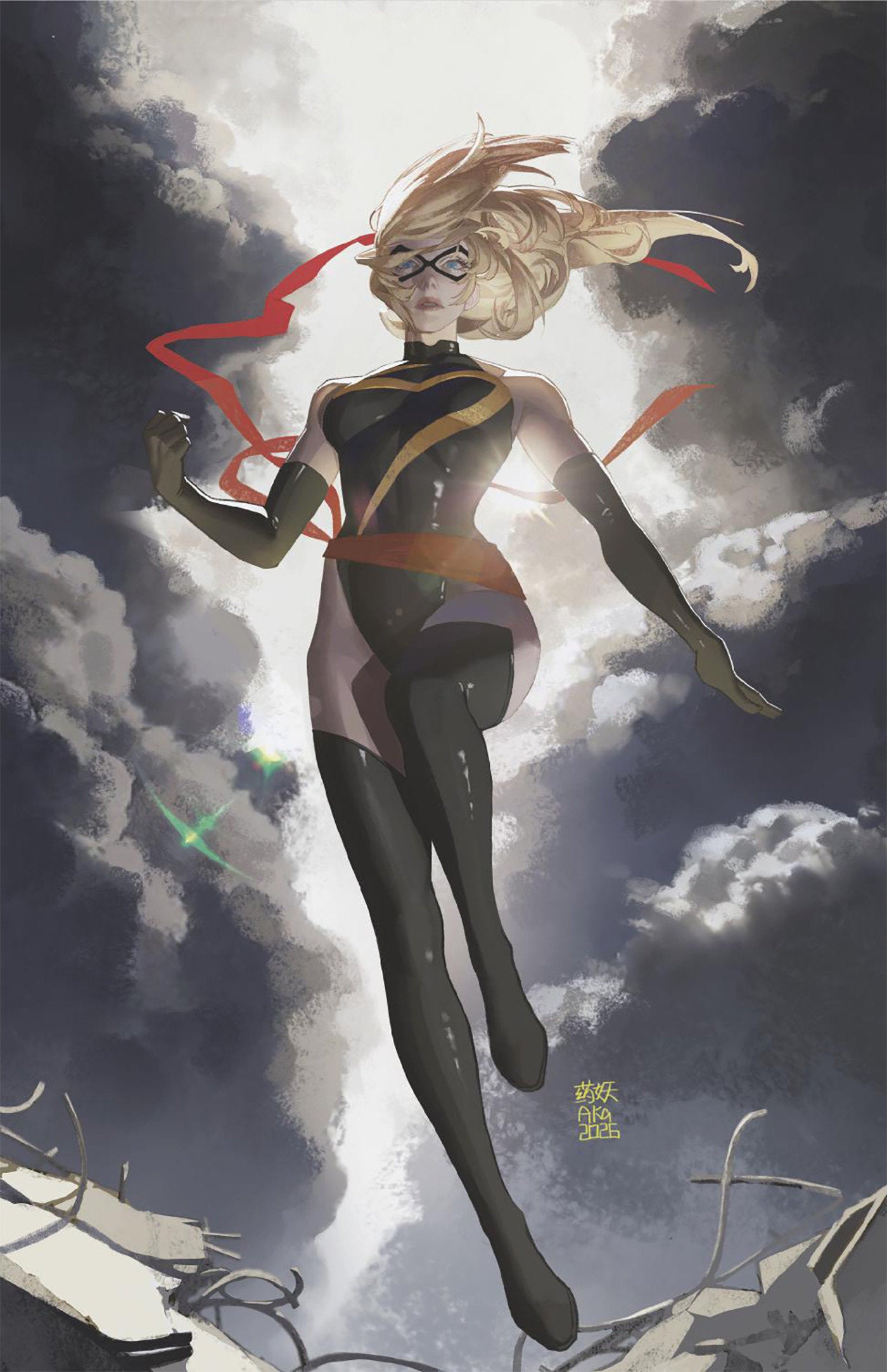 Captain Marvel: Dark Past #2 Aka Ms. Marvel Full Art Variant