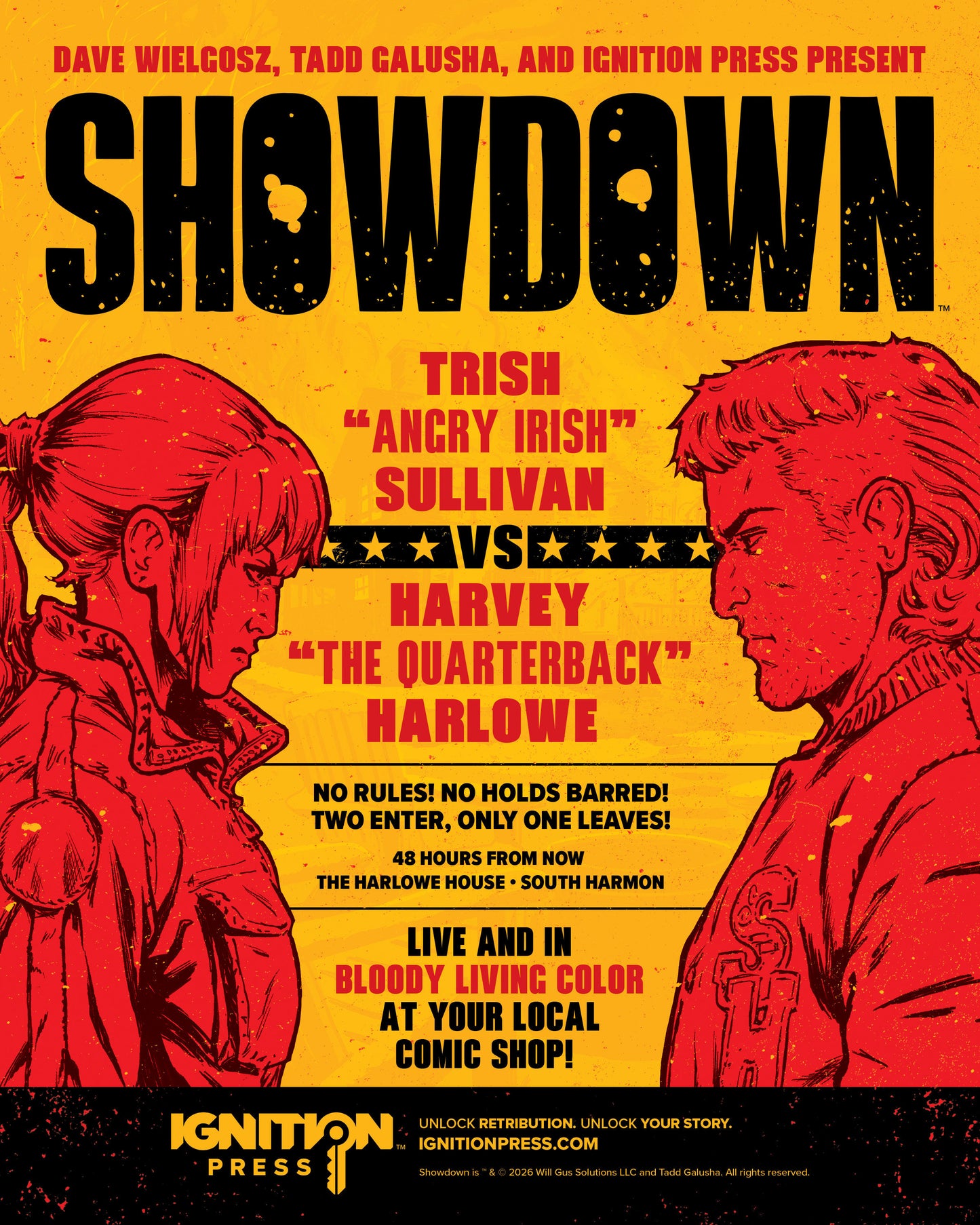 Showdown #2 Fight Card Mini Poster 5 Copy Pack 1 in 10