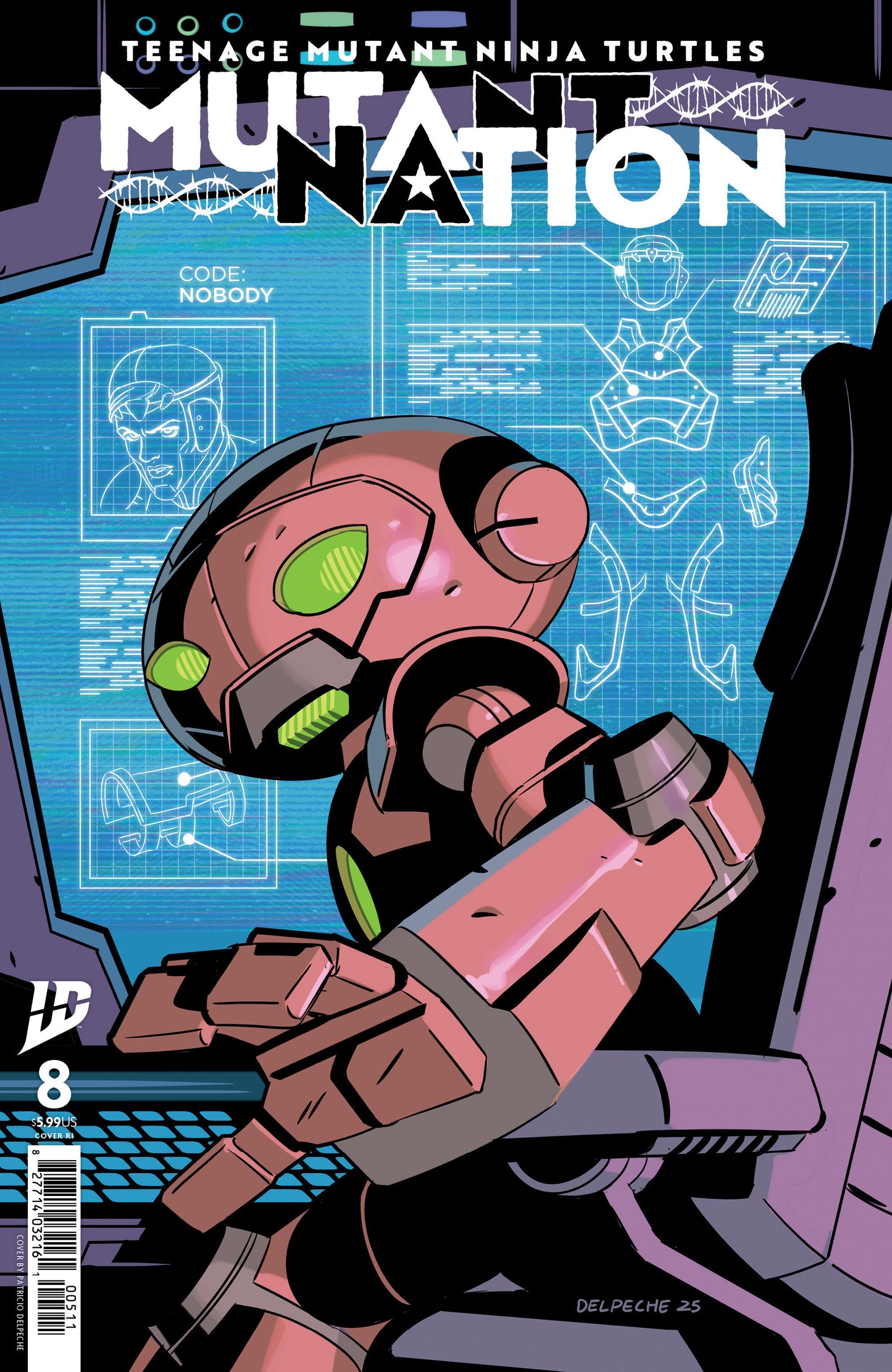 Teenage Mutant Ninja Turtles: Mutant Nation #8 Variant Ri (10) (Delpeche)