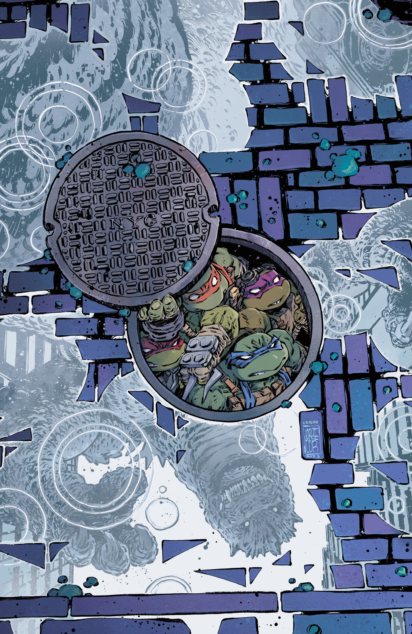 Teenage Mutant Ninja Turtles X Godzilla #4 Variant Ri (25) (Corona Full Art)