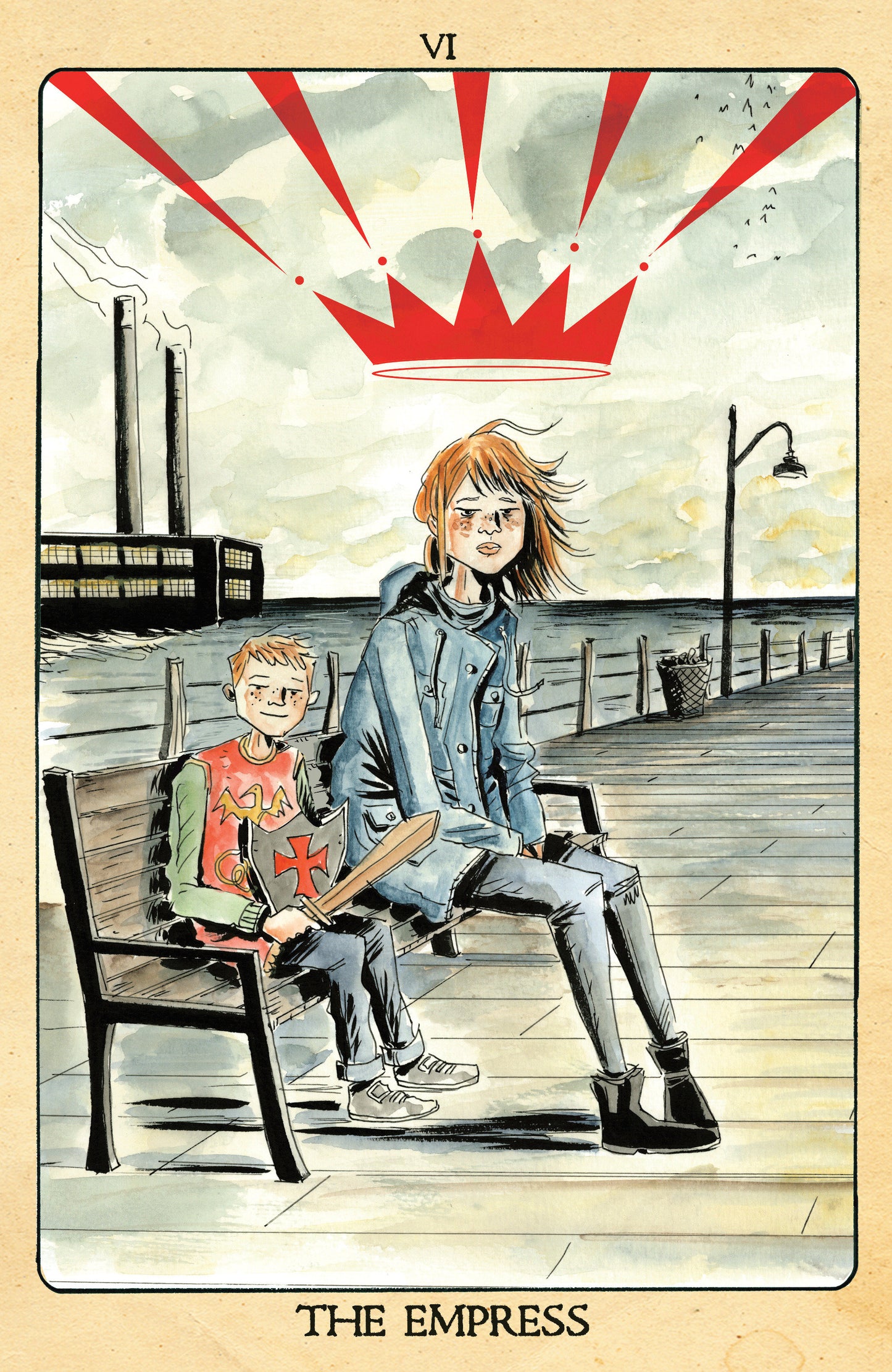 Minor Arcana #6 D 1 in 10 Variant Edition Tarot Card Variant (Full Art, Lemire)