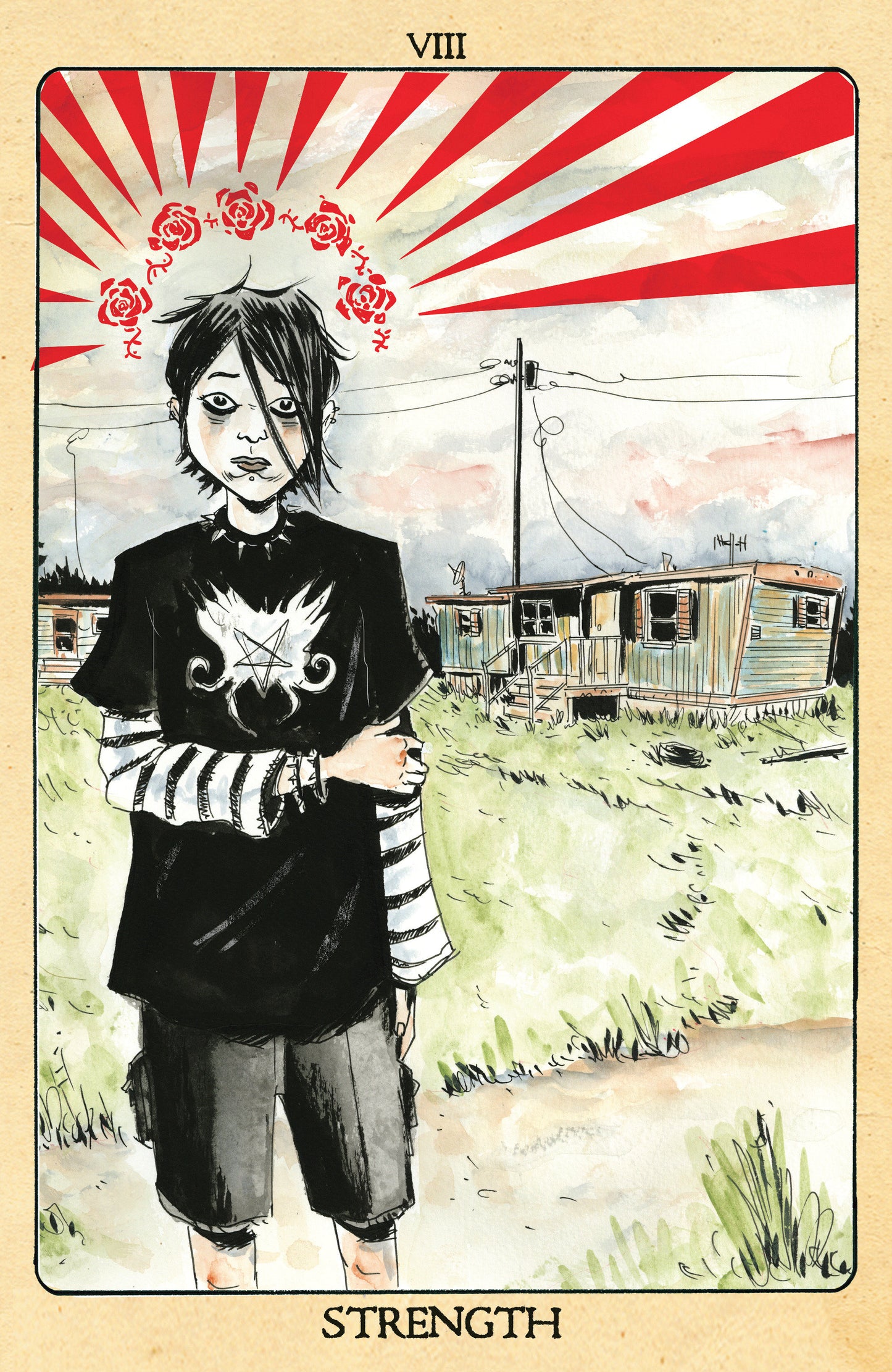 Minor Arcana #8 D 1 in 10 Variant Edition Tarot Card Variant (Full Art, Lemire)