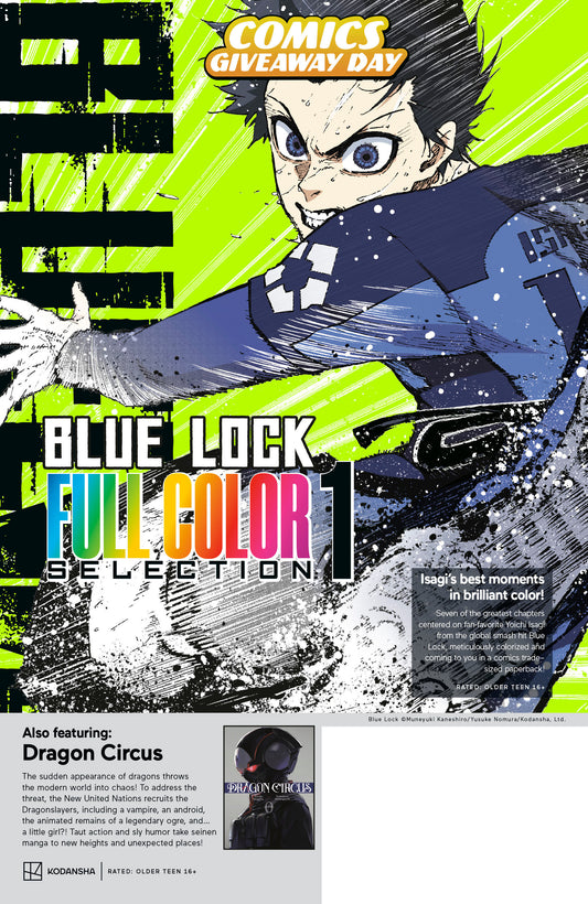Kodansha Blue Lock Full Color Selection & Dragon Circus Cgd 2026 (Bundle Of 20)
