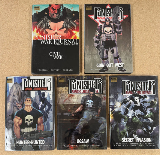 Punisher War Journal by Fraction HC Vol 1-5