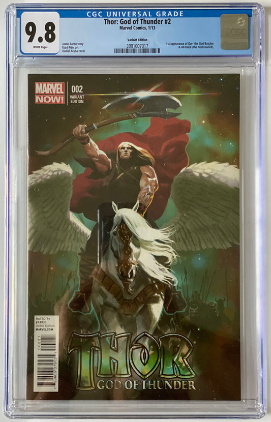 Thor : God of Thunder #2 CGC 9.8 - 1:50 Ratio Variant