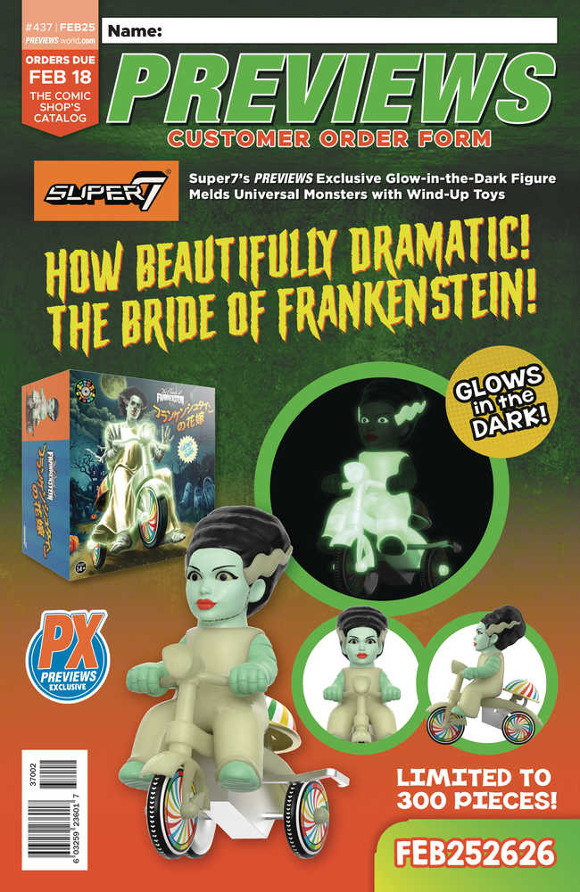 Previews #439 April 2025 Customer Order Form Extras