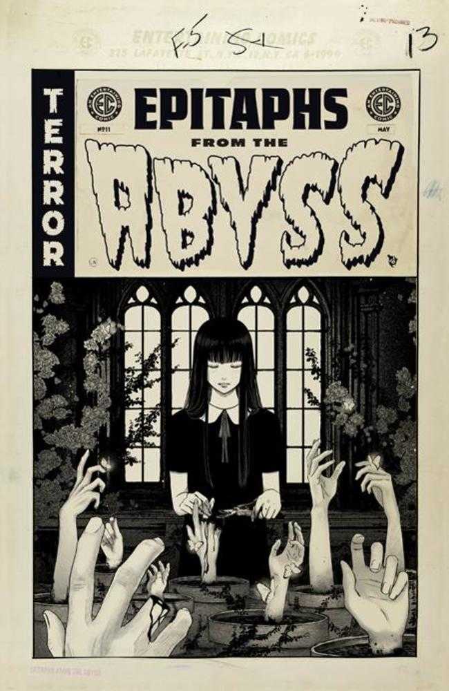 EC Epitaphs From The Abyss #11 (Of 12) Cover D Inc 1:20 Anwita Citriya Black & White Artist Edition Variant