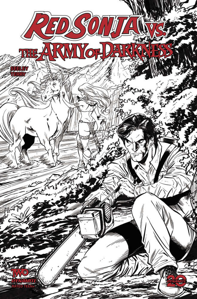 Red Sonja vs Aod #2 Cover G 10 Copy Variant Edition Seeley Line Art