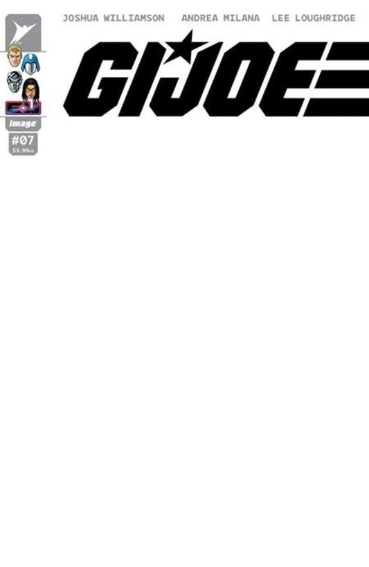 G.I. Joe #7 Cover G Blank Sketch Variant