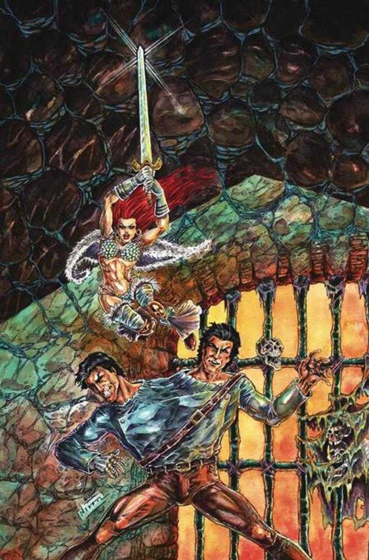 Red Sonja vs The Army Of Darkness #3 Cover H 1 in 10 Nikkol Jelenic Full Art Variant