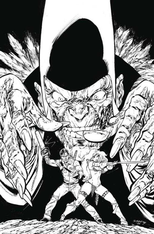 Red Sonja vs The Army Of Darkness #3 Cover I Inc 1:15 Tim Seeley Line Art Full Art Variant