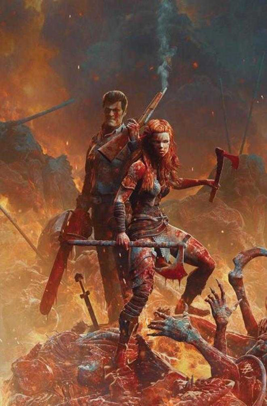 Red Sonja vs The Army Of Darkness #3 Cover J Inc 1:15 Bjorn Barends Full Art Variant