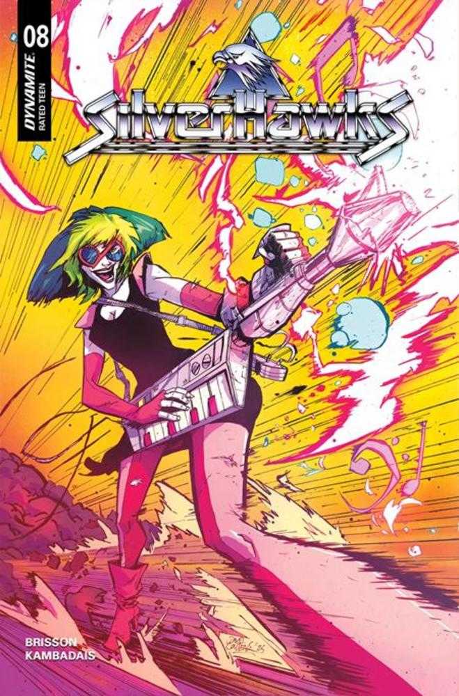 Silverhawks #8 Cover G 1 in 10 David Cousens Battle Damage Orignal Variant