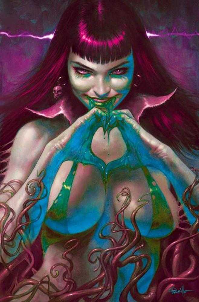 Vampirella (2025) #6 Cover Q 1 in 10 Lucio Parrillo Ultraviolet Virgin Foc Bonus Variant