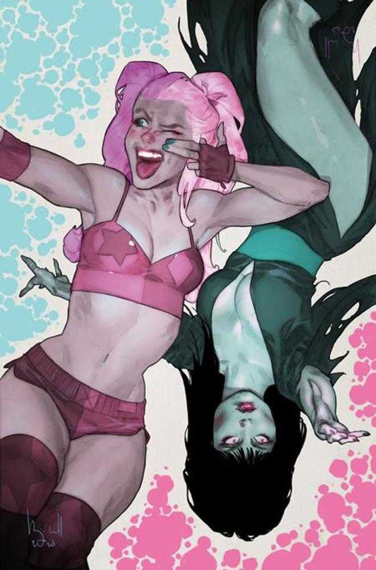 Harley Quinn X Elvira #4 Cover I 1 in 10 Ben Caldwell Full Art Variant